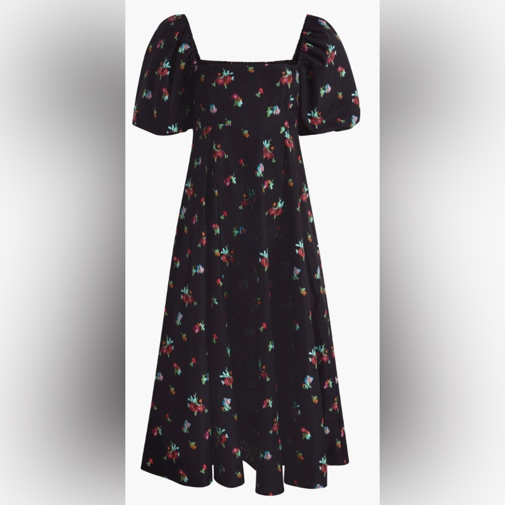 Hill House Matilda Black Ikat Floral